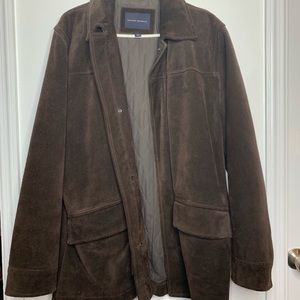 Banana Republic Suede Leather Jacket sz M
